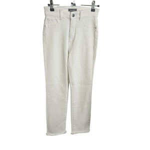 DL1961 Mara Ankle Intrasculpt Straight Jeans White Size 24, NWOT